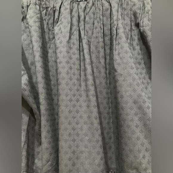 UNIVERSAL THREAD Gray & Multi Versatile Long Balloon Sleeve Boho Dress w Pockets - Picture 9 of 10